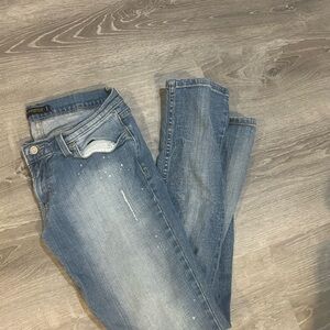 Levi's too super low 524 jeans size 11 ripped jeans
